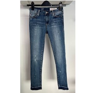 Adriano Goldschmied kids dark wash skinny crop jeans